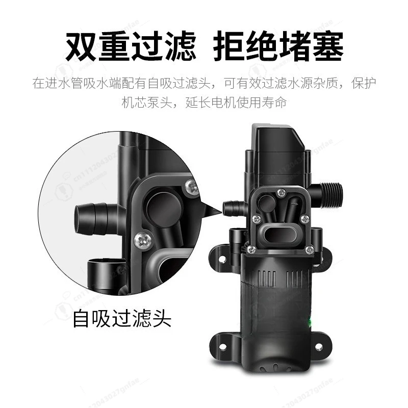 Dual Voltage Car Washer 12V DC & 220V AC High Pressure Portable Wireless Water Gun Rechargeable Electric Cleaning Pump
