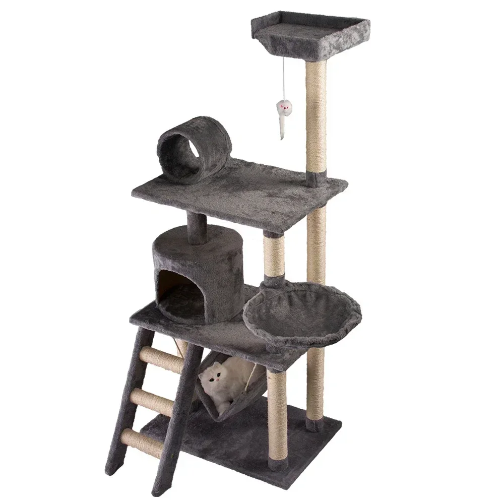 

wholesale designer big wooden scratcher tower cat tree house