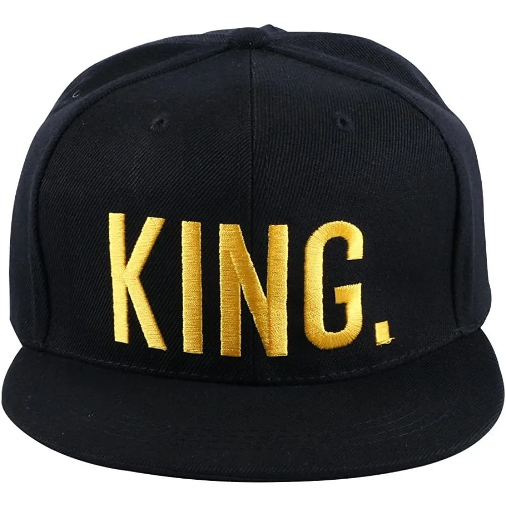 Koning Koningin Hoeden Bijpassende Snapbacks Hip Hop Hoeden Koppels Snapback Caps 3D Geborduurd Verstelbare Snapback Baseball Hoed Cap