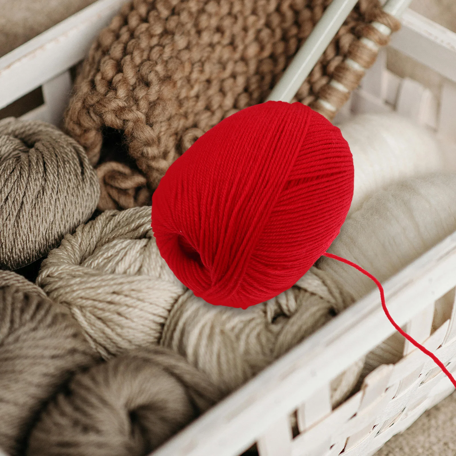

100G Red Wool For Knitting Crocheting Sweaters Blankets Hats Socks Baby Clothing Diy Crafts Christmas Crochet Cotton Yarn