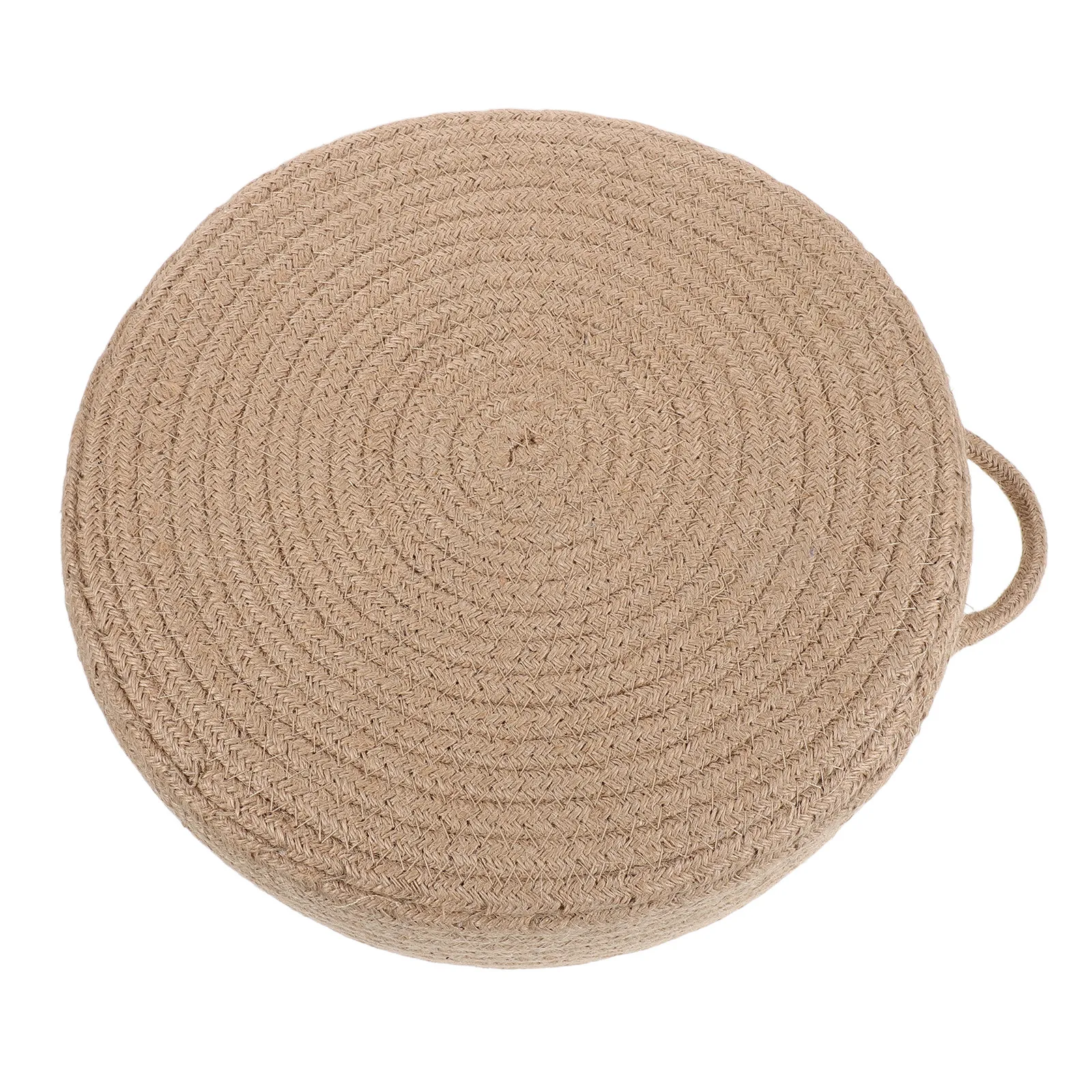 Tatami Floor Pillow Sitting Cushion Round Natural Jute Japanese Meditation Mat Floor Cushion Prayer Tea Ceremony 11.8x4 Inch
