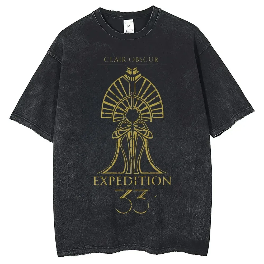 

Clair Obscur Expedition 33 Cotton Gift New Design Game Fans Clothes T-shirts Men Women Merch T-Shirt Vintage Wash Gamer Top Tee