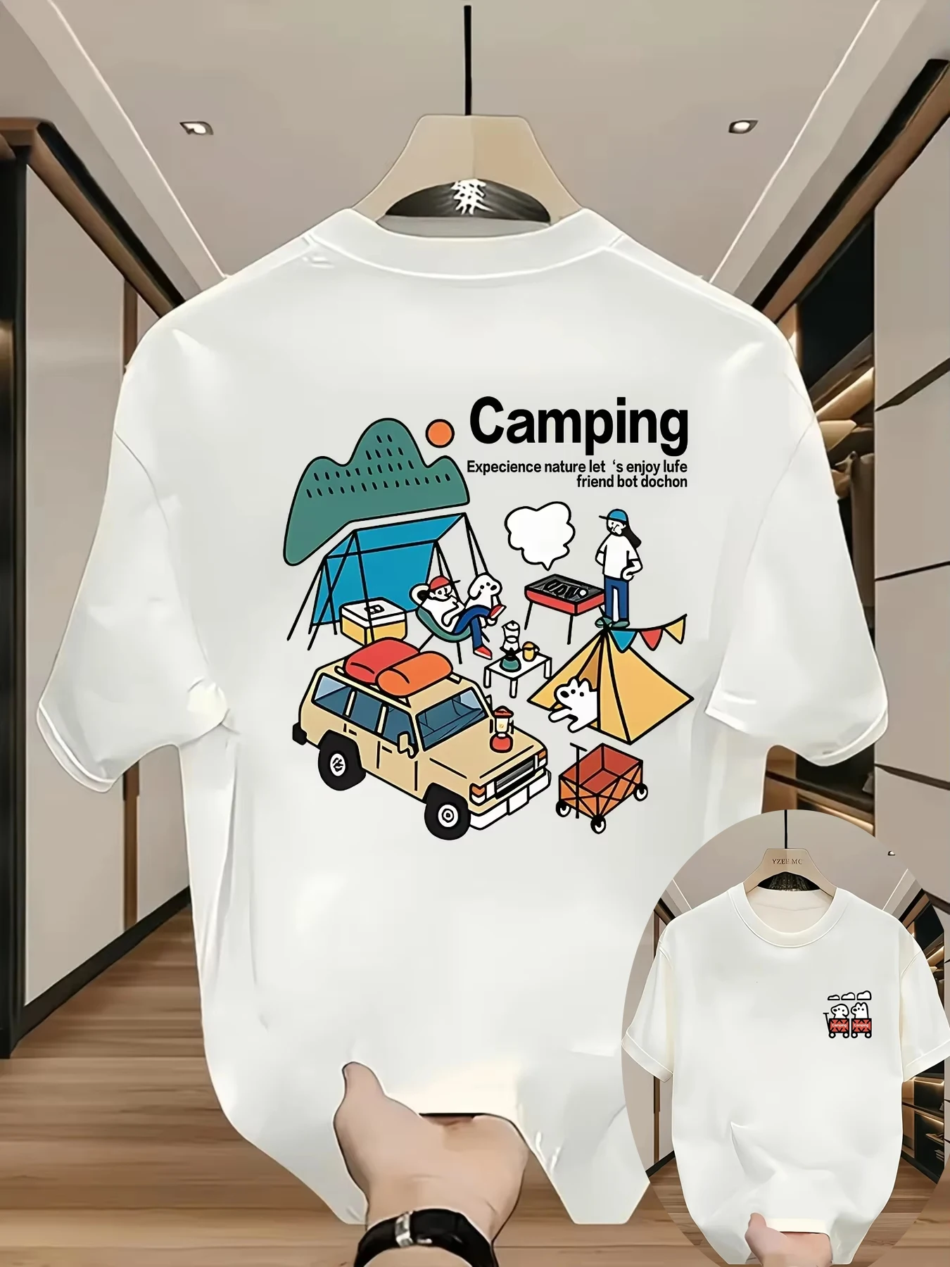 Men Summer Cotton T Shirt Cart - Outdoor Adventure Clothing ulasan dan harga