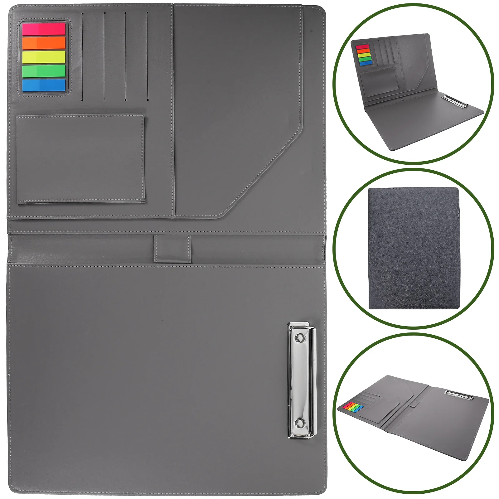 

Business Work Binder Document Grey Portfolio Supply Conference For Men Resume Document Organizer Storage Board Office
