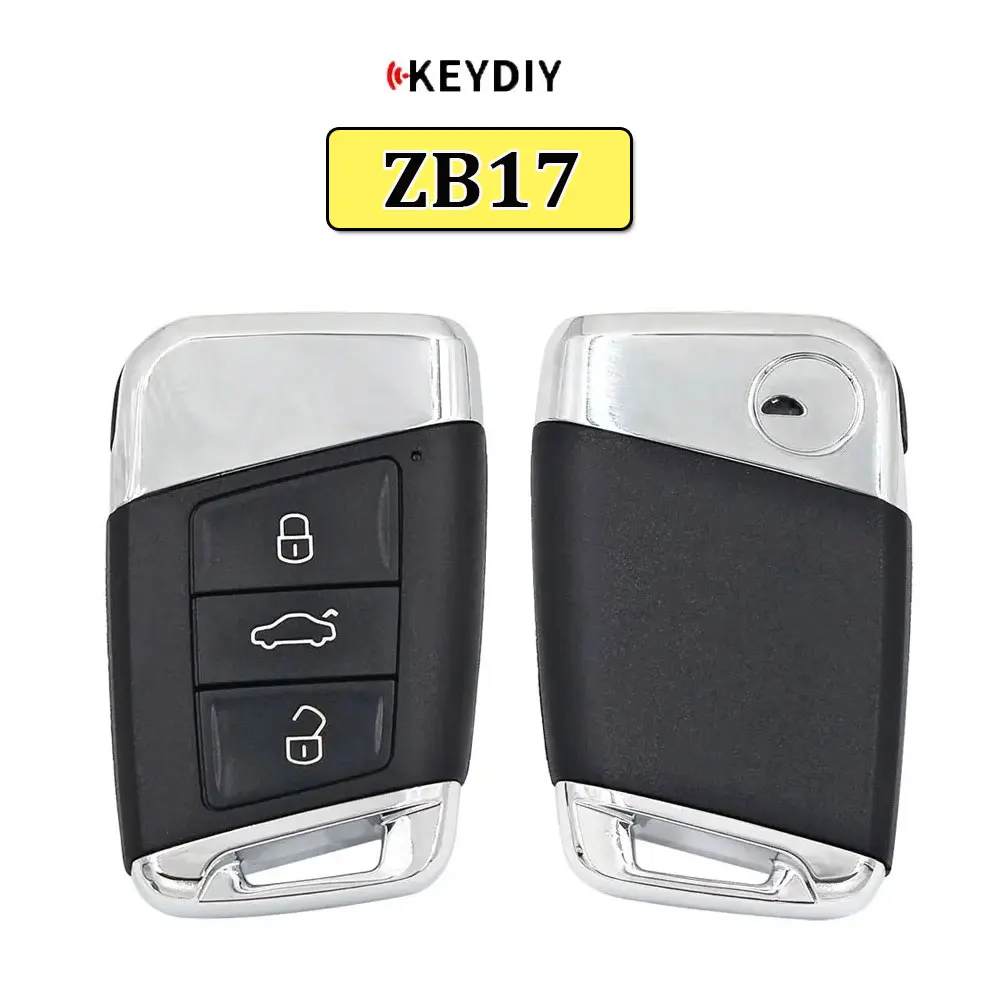 KEYDIY ZB17 Universal KD Smart Key 3 Buttons ZB Series Keyless Go Car Remote Key Fob for KD-X2 Fit More than 2000 Models
