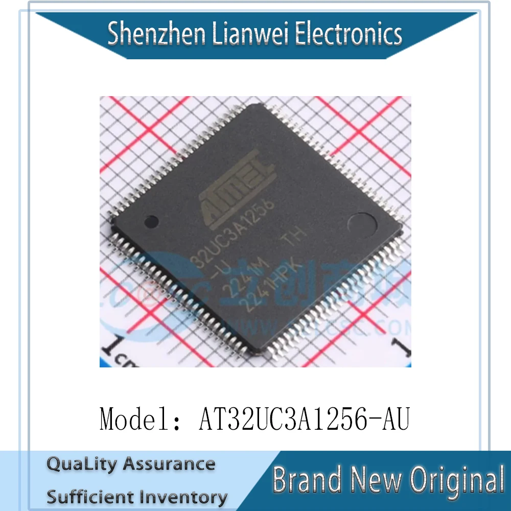 

100% New Original AT32UC3A1256-AU 32UC3A1256 AT32UC3A1256-U IC MCU Chipset TQFP-100