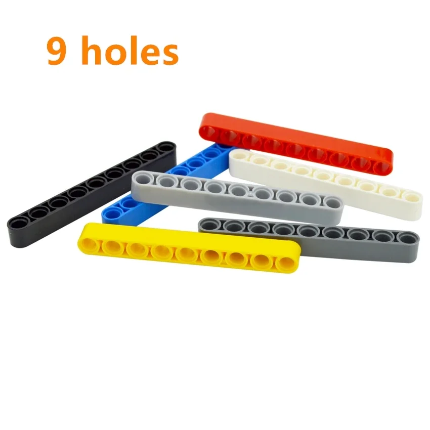 Educational Toys MOC Parts Building Blocks Technical DIY Liftarm Thick 1x9 hole arm Bricks Compatible Assembles Particles 40490