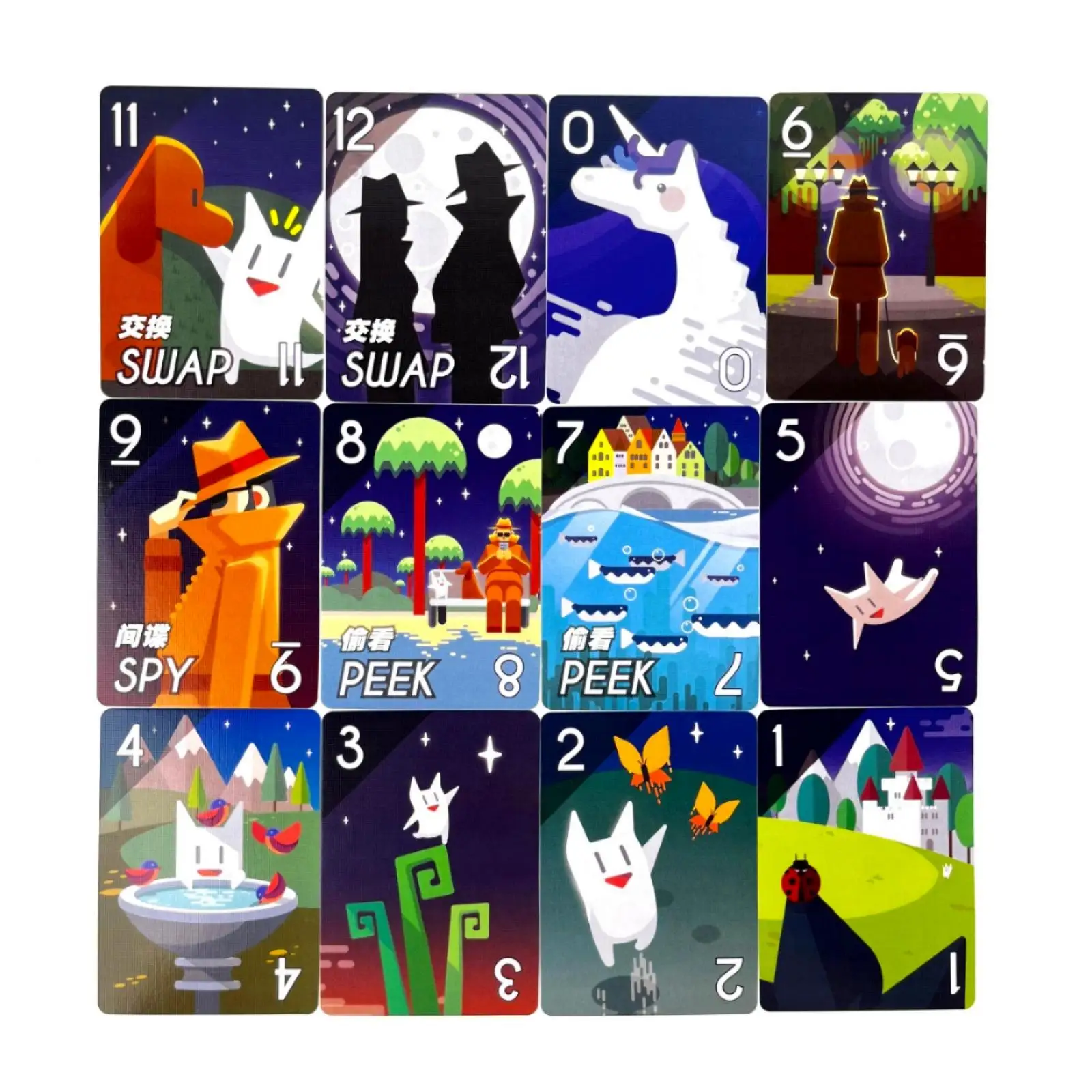 لعبة بطاقات The ELUSIVE UNICORN CABO Cabo لـ 2-4 لاعبين، لعبة لوحة استراتيجية ليلية للحفلات العائلية لمدة 45 دقيقة #6