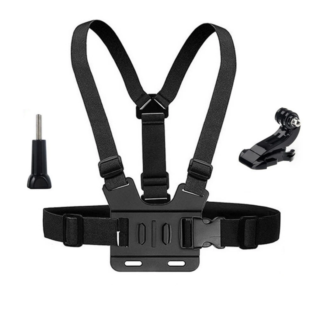 Straps Mount for Gopro Hero 12 11 10 9 8 7 6 5 4 Session 3 MAX Black Accessories Adjustable Chest Mount Harness Chest Strap Belt