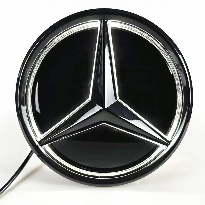

Car Front Grill Logo Light mirror face LED Badge For Mercedes Benz W205 W218 W207 W176 W212 Emblem Luminous Decorative Light