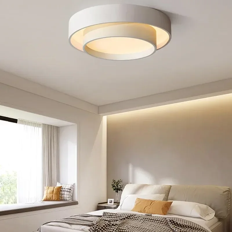 

Nordic Minimalist Creative LED Light Decoration for Living Room, Dining Room, Bedroom, Warm and Romantic Circular Ceiling Light