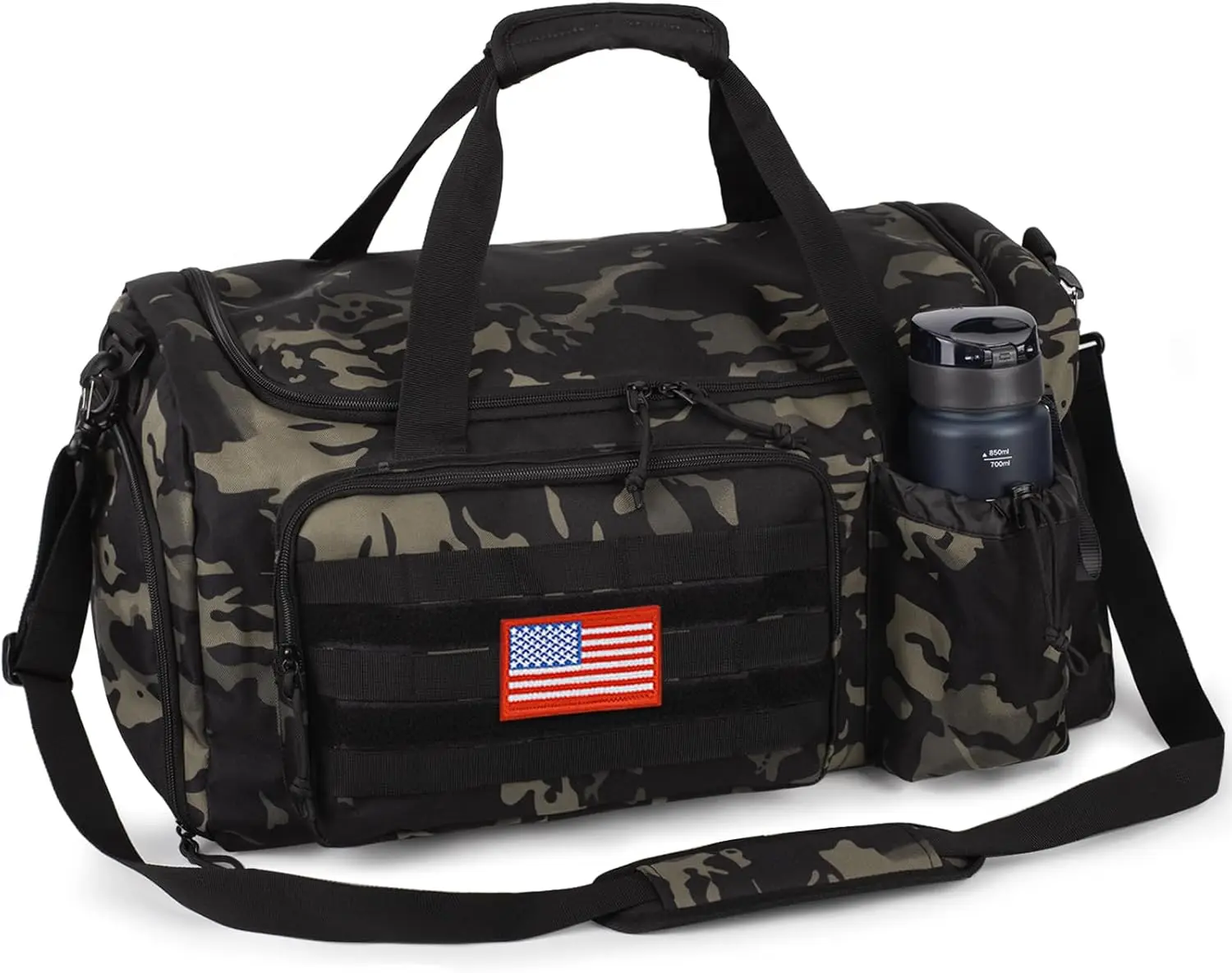 

60L Large Capacity Duffle Bags with Shoes Compartment, Sports Bag with wet compartment, Multi-function