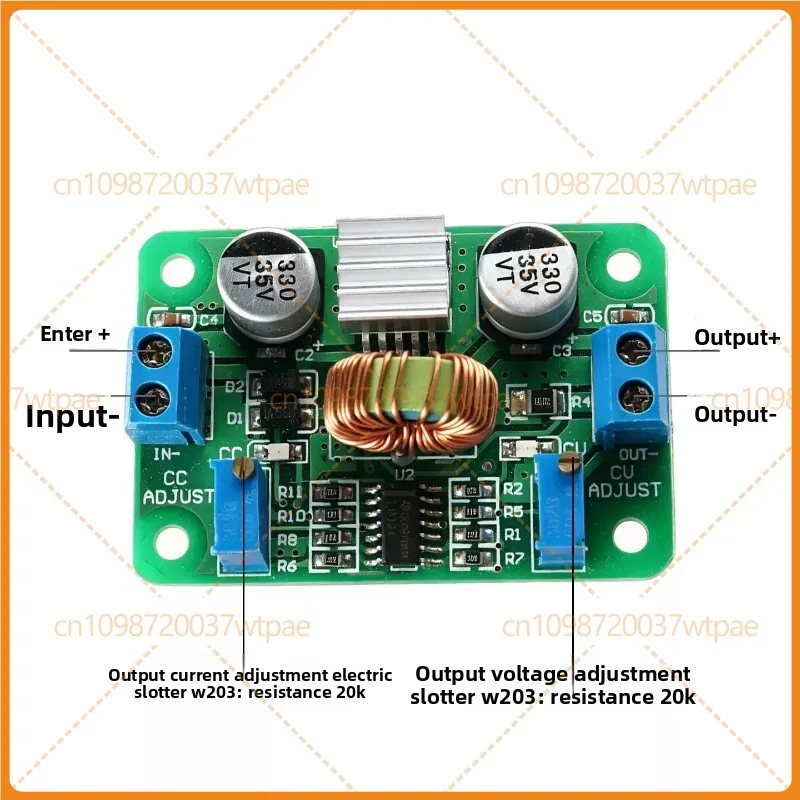 For DC-DC Step Down Buck Power Module, 12V 24V 30V To 5V 12V 24V Adjustable 2A Constant Voltage Current LED Driver Board
