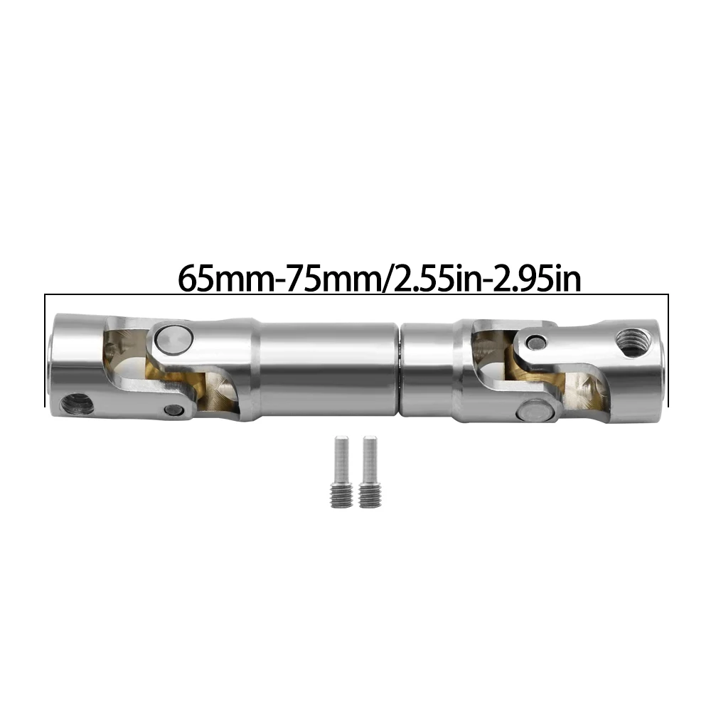 Interne Spline-Antriebswelle aus Metall, Universalgelenk-Antriebswelle für 1/10 RC Car Crawler Axial SCX10 Gladiator YK4082 TRX4 TF2 D110