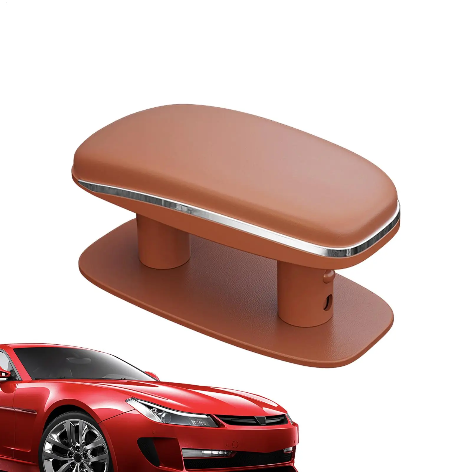 

Universal Car Armrest Cushion Adjustable Height Ergonomic for Center Console Comfort Support fits Most Cars Trucks SUVs Driver