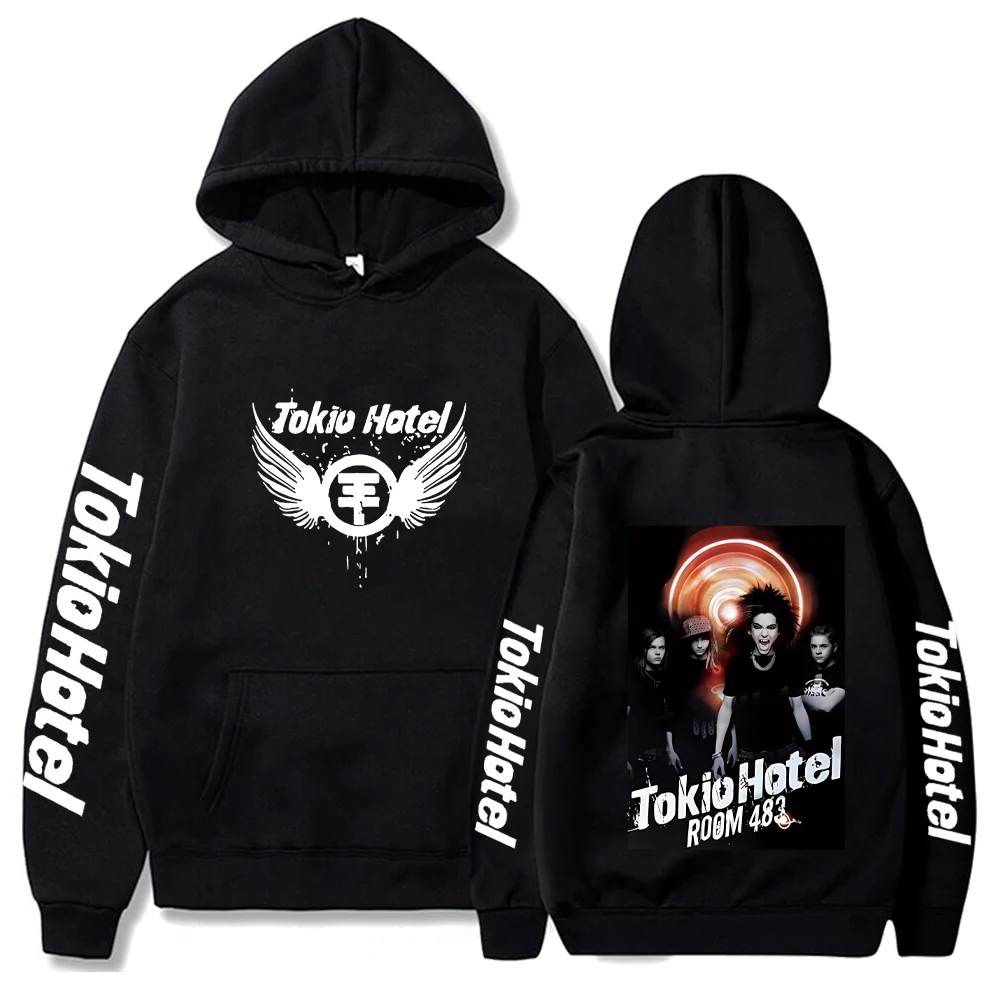 Tokio Hotel Rock Hoodies Men's Women's Music Novelty Sweatshirts Fleece Fashion Printed Hoodie Pullover Streetwear Y2k Clothes