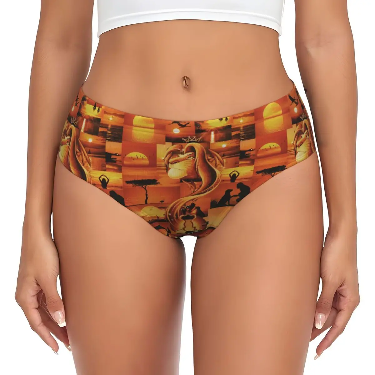 

Custom Women's The Lion King Wallpaper Panties Comfort Briefs Underwear