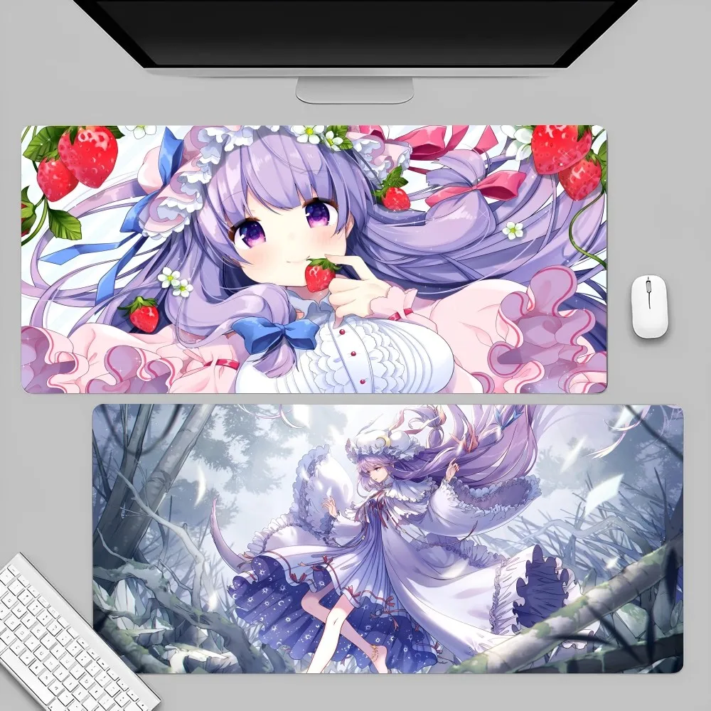 Anime Game Touhou Project Tōhō Purojekuto Patchouli Knowledge Mousepad Mouse Mat Desk Mat With Pad gaming accessories Prime Gami