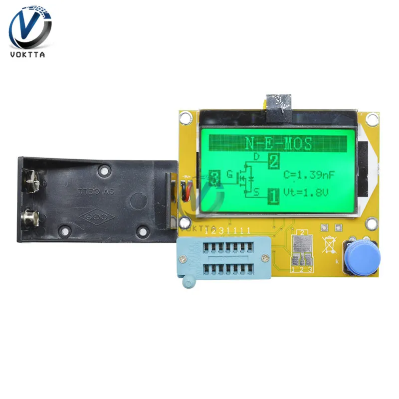 Mega328 LCR-T4 Digital Display Transistor Tester Diode Triode GM328A LCD Screen Capacitance Meter LCR\\PWM Meter MOS/PNP/NPN