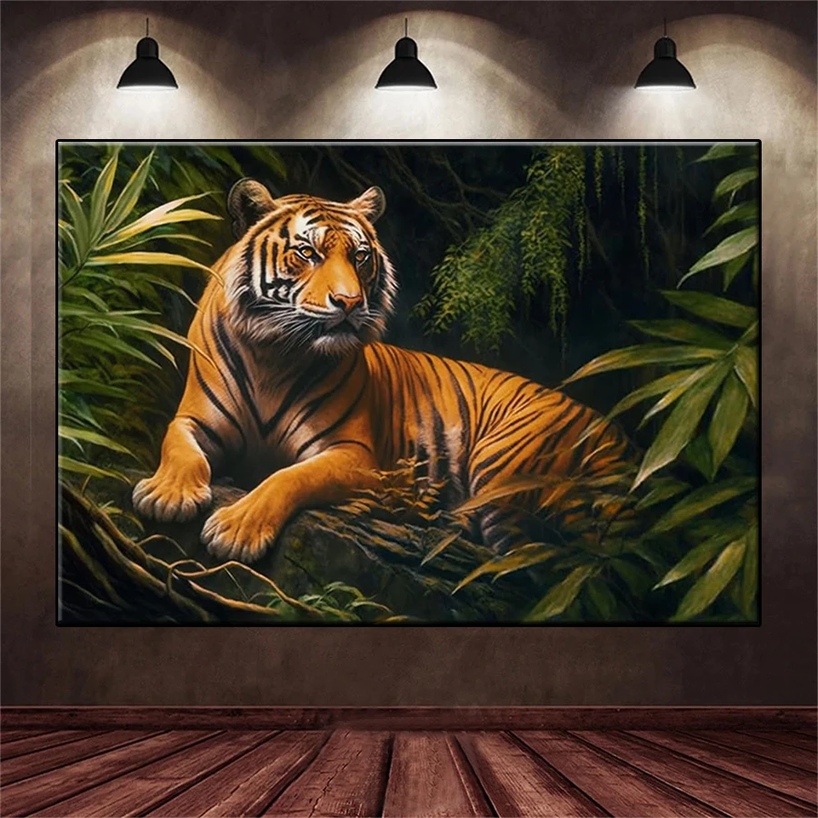 

Набор алмазной живописи, новая джунгли, дикая природа, тигр, художественная вышивка, мозаика, 5D, полная дрель, алмазная вышивка крестиком, домашний декор