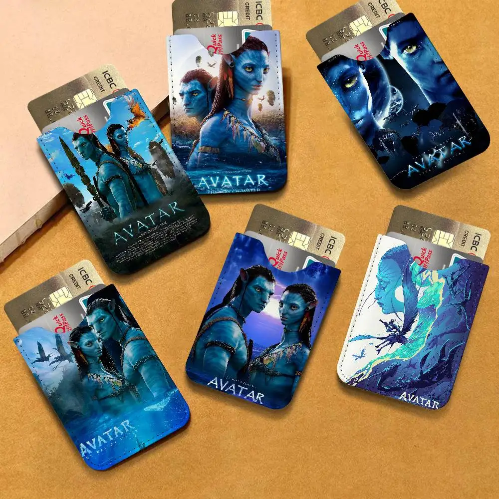 A-Avatar Ultra-Thin Mini Leather Card Holder Wallets for Men Women Lightweight Soft Genuine Leather Credit Card