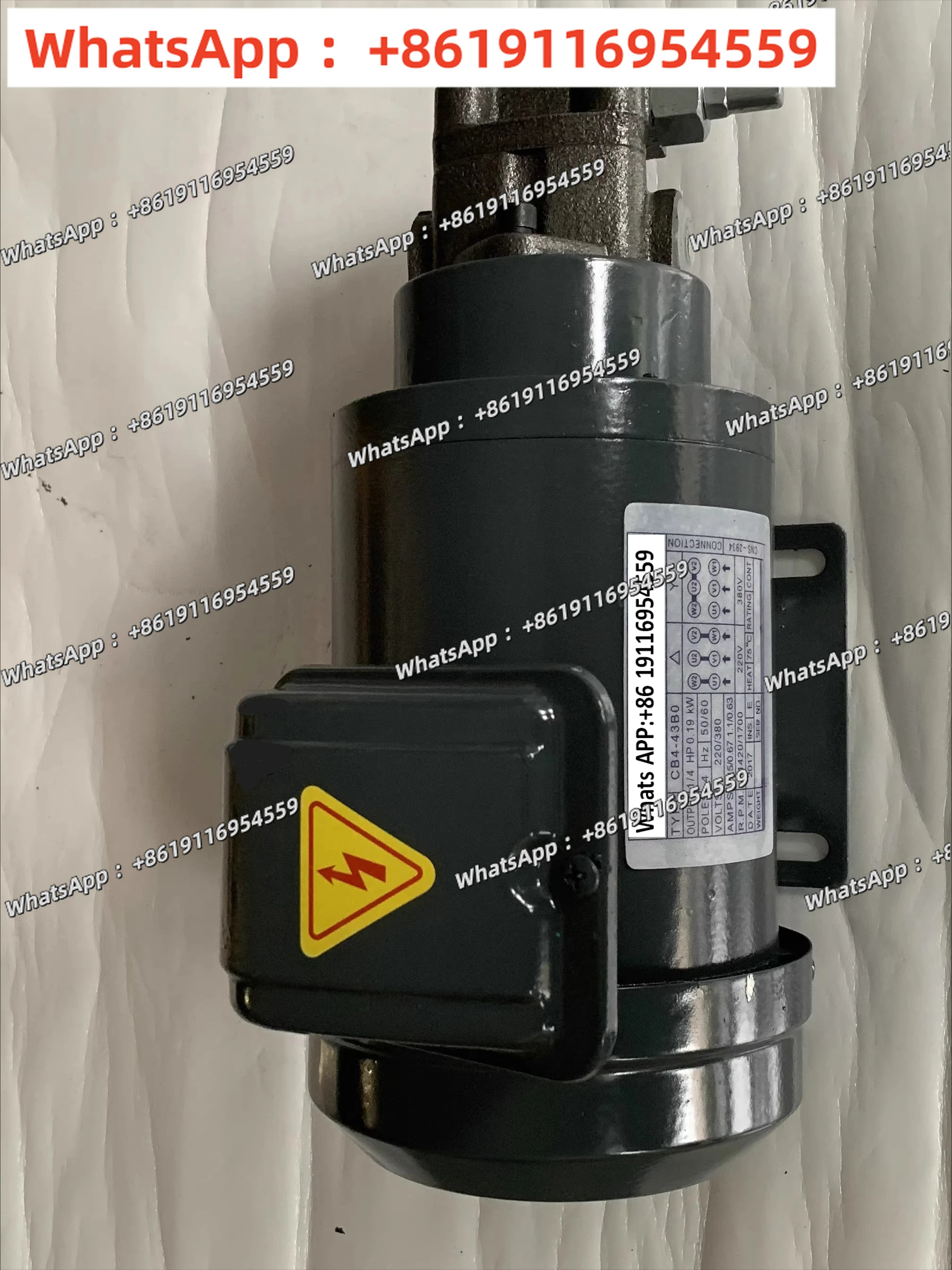 Machine tool lubricating oil triangular cycloid pump 220/380V motor TOP-12A + 1/4