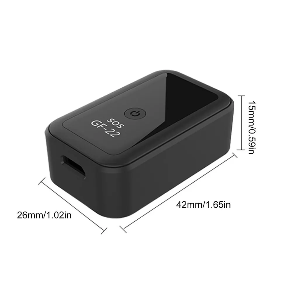 Rastreador GPS GF22 y aplicación de posicionamiento preciso para monitoreo de voz y grabación de audio. Localizador GPS magnético para prevención de pérdidas