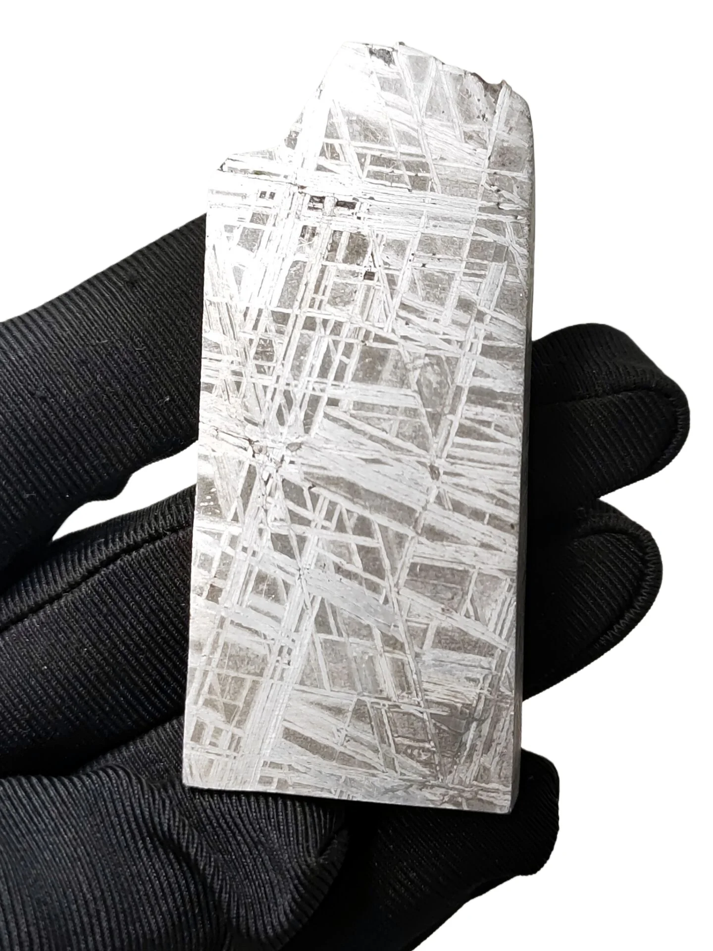 

97,4 г Намибийский гибон, железо, метеорит G, секция железной руды, ломтики образцов, коллекционные и обработанные -TC671