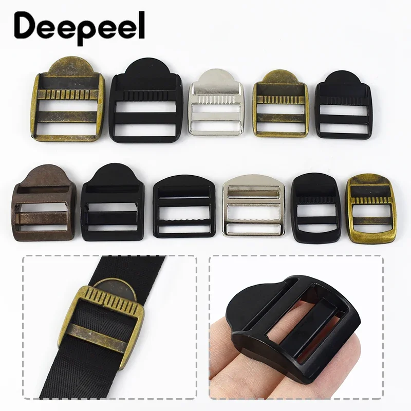 

4Pc 20/25/32mm Metal Belt Buckle Tri-Glide Slider Clasp for Backpack Bag Strap Adjust Buckles Webbing Garment Sewing Accessories