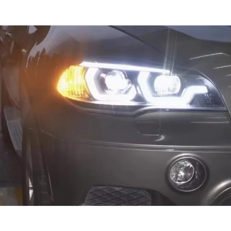 LED Headlight Assembly For BMW X5 E70 2008-2013 LED Upgrade Laser Head Lights Car Parts Front Lamps Plug & Play Car Parts