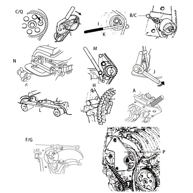 1PC Suitable For Renault Engine Timing Special Tool For Megane Scenery Laguna 1.4 1.6 1.8 2.0 16V