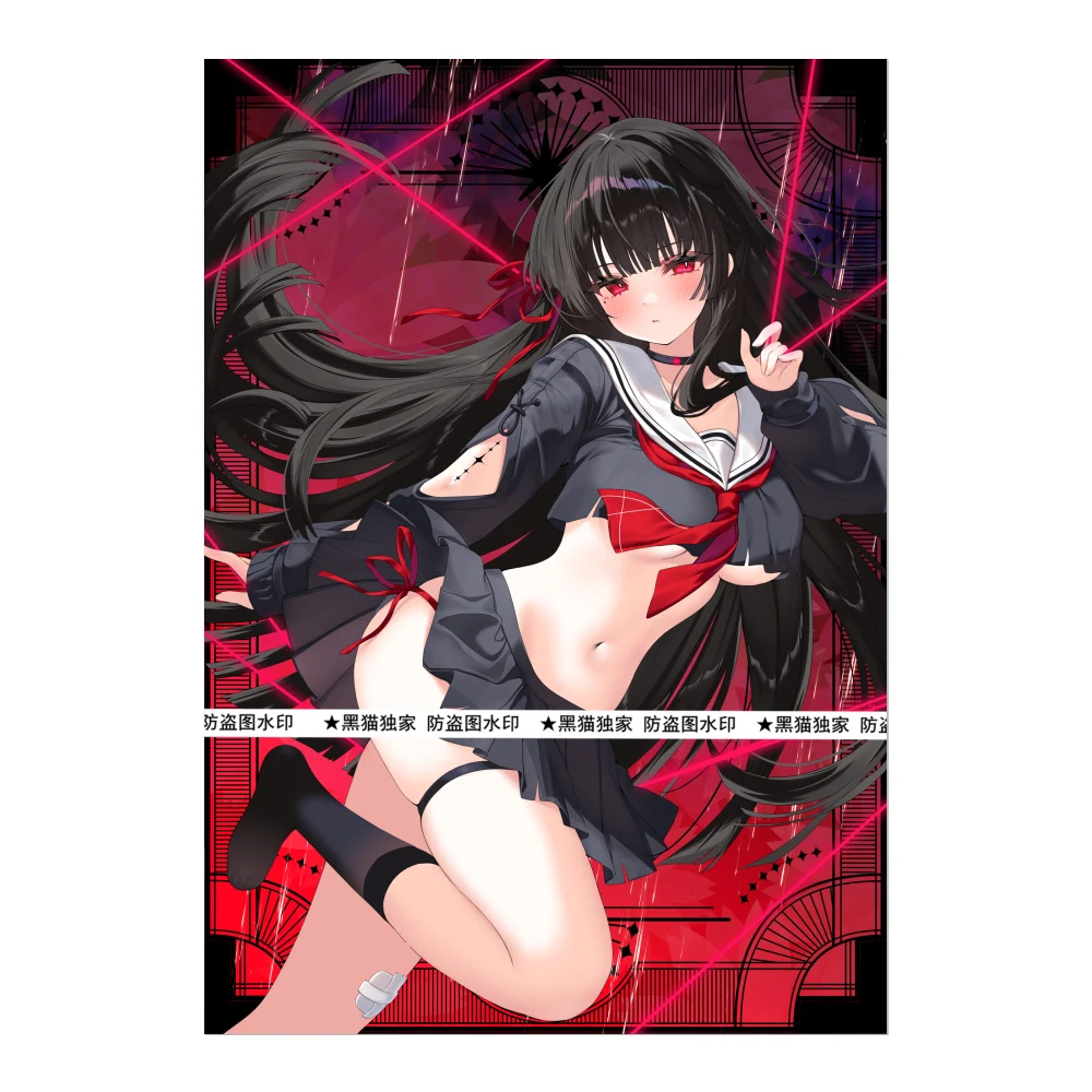 

60 шт./компл. Ю-Ги-Ой своими руками! Wuthering Waves Chisa Card Sleeves Color Flash Ws Opcg Ptcg Ygo Chisa Защитный чехол для карт Подарочные игрушки