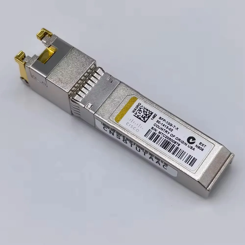 10GBASE-T SFP+ Module CAT6A Optical Transceiver for Fiber Optic Equipment Used in WiFi POE 4G 3G GSM TCP Networks