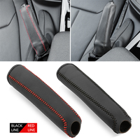 Leather Hand Brake Cover Protective Sleeve for Volkswagen VW polo up golf mk5 mk6 mk7 t4 t5 estate sharn combi