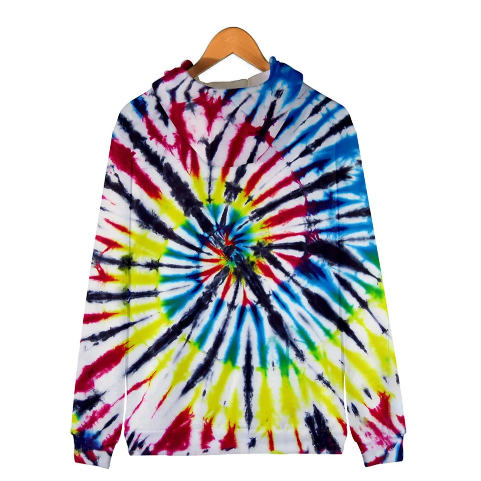 Colorful Spiral Dizzy Pattern Hoodie Men Women Optical Illusion Hoodies Sweatshirt Harajuku Tie Dye Jacket Coat Clothes