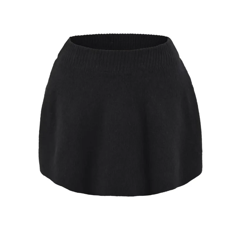 2025 Autumn New Sweet And Spicy Knitted Set Versatile College Style Age-Reducing Slimming High-Waisted A-Line Skirt Short 9ZEU