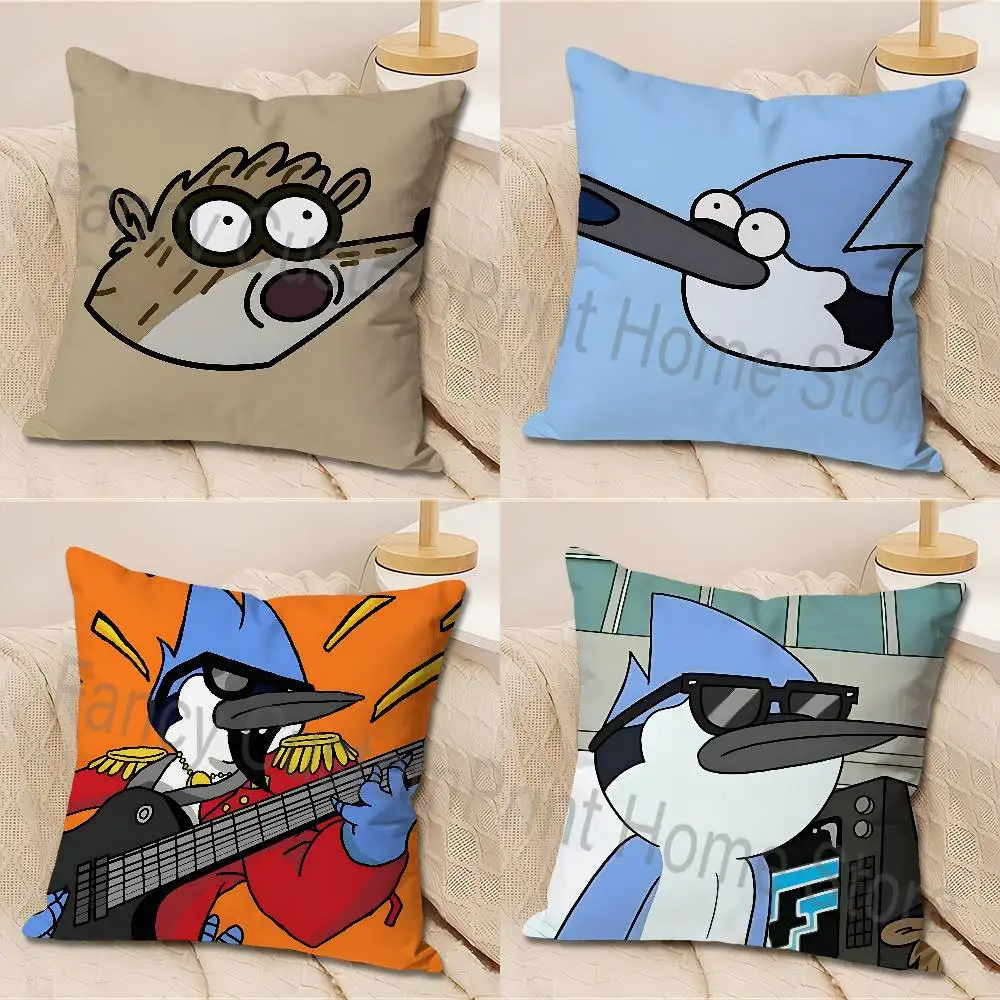 

Mordecai R-Regular S-Show Pillow Cases for Bedroom Living Room Sofa Home Decor Polyester Cushion Cover with Zipper