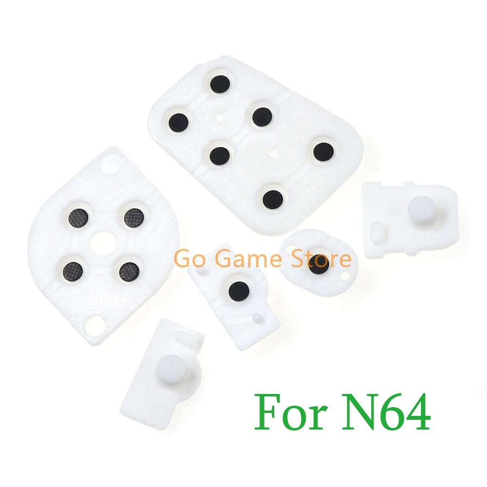 200sets/lot For N64 Controller Joy Pad Silicon Pad Conductive Button Rubber Repair Parts