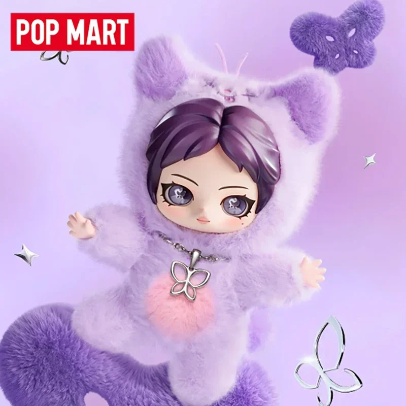 POP MART Aespa FLUFFY CLUB SERIES Caja Misteriosa de Moda, Figura de Acción de Anime, Caja Aleatoria Sorpresa, Juguetes, Modelo, Adorno, Muñecas