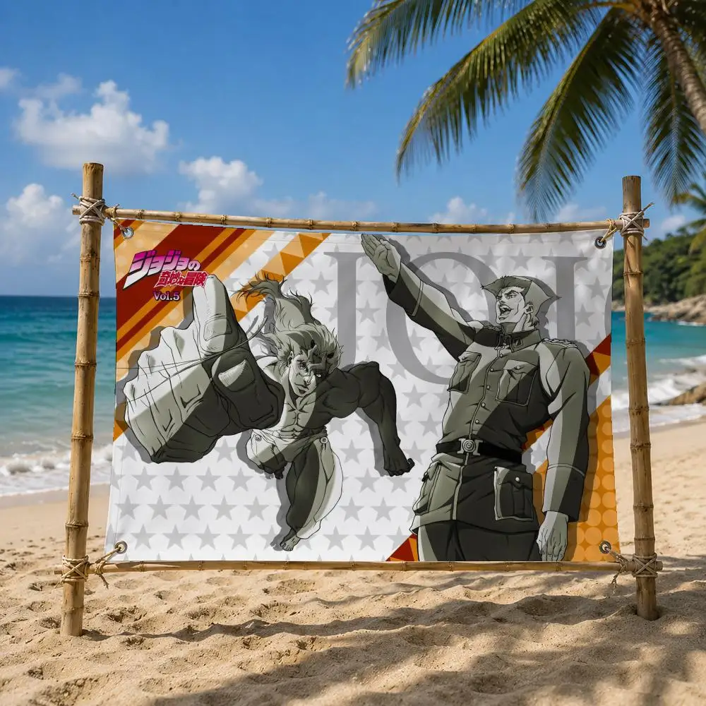 JoJo's Bizarre Adventure Flags Room Bedroom Home Outdoor Wall Hanging Concert Printed Background Decoration Art Banne