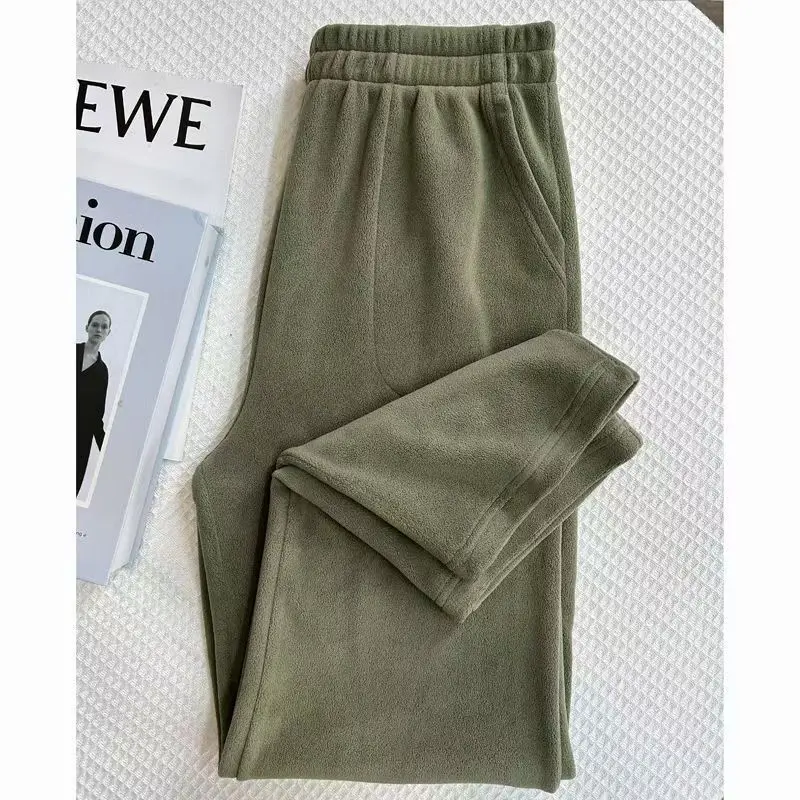 Pantalones de pijama para hombre de 40-150kg, pantalones largos para el hogar, informales, cómodos, de talla grande, a cuadros, para otoño e invierno