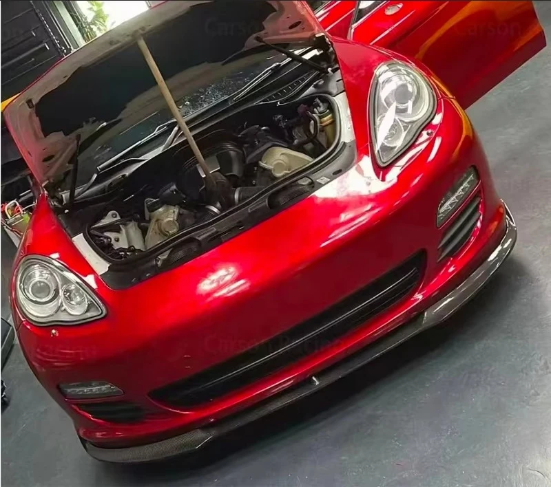 

Wet Carbon Fiber Rear Lip Diffuser Spoiler 2009-2013 for Panamera 970 .1 Front Bumper Lip Guard Car Exterior Accessories