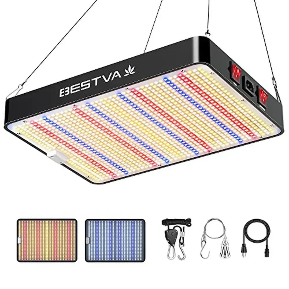 2024 Upgrade High Yield Full Spectrum LED Grow Light Indoor Plants Greenhouse Veg Bloom Efficient 2000W DC2000 Diodes Infinite