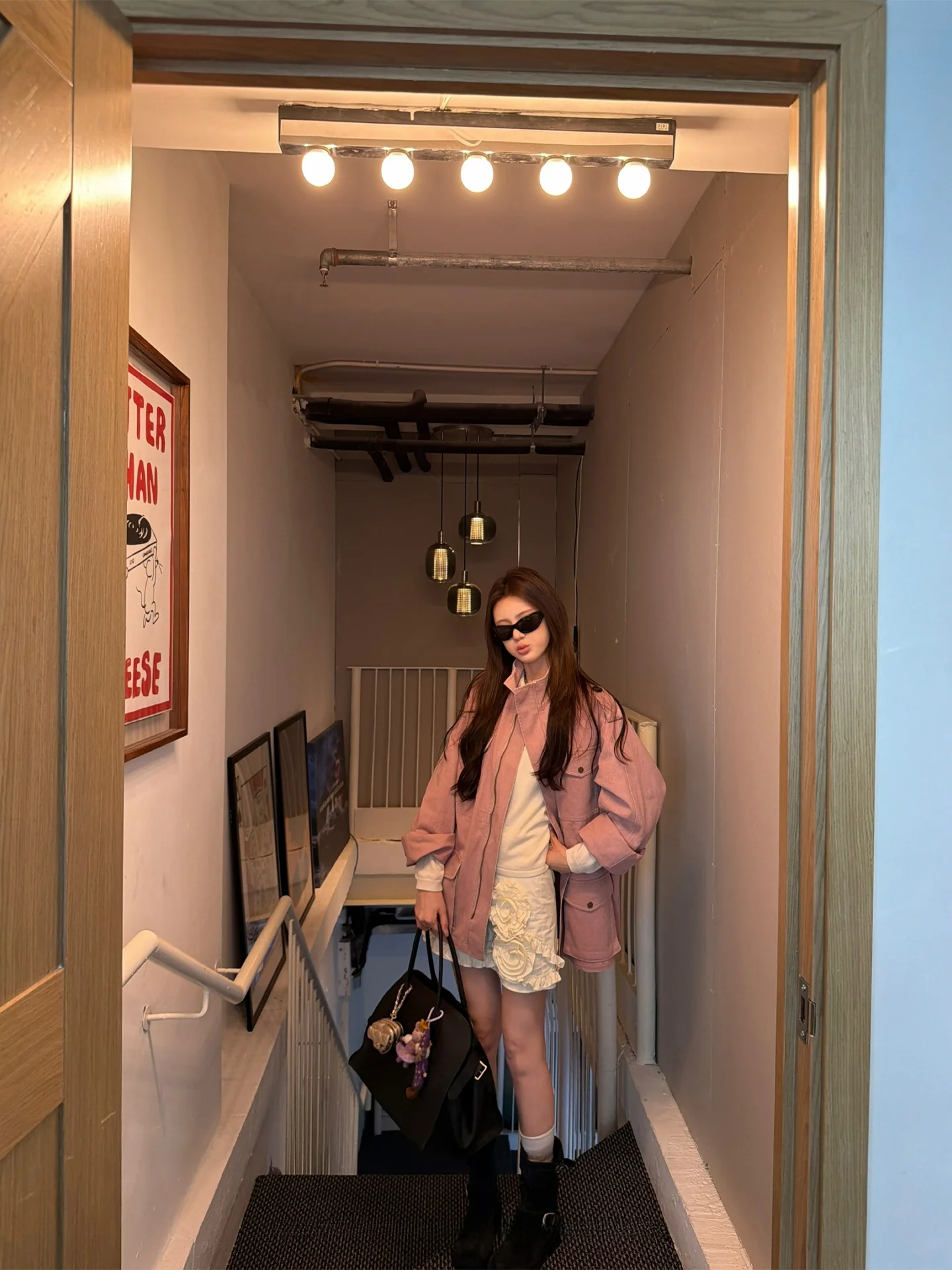 Chaqueta de trabajo de algodón puro Aaaaxbbb para mujer, corte holgado, acabado mate, dos tonos, personalizada