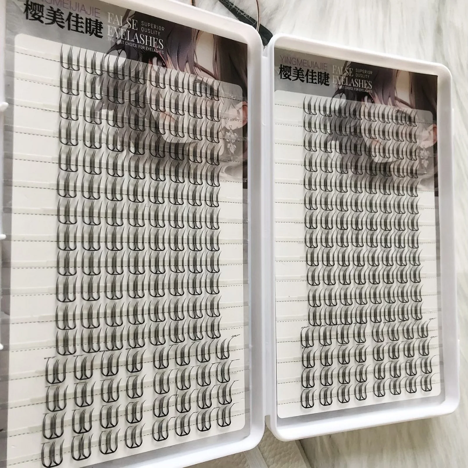 DIY wimperextensions Koreaanse stijl U-vorm valse wimpers Individuele clusterwimpers natuurlijk Zachte dagelijkse nepwimper Make-up