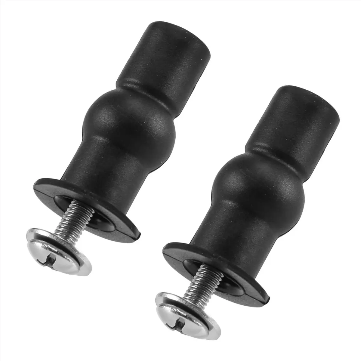 【CYBER MONDAY】Toilet Seat TOP FIX Seat Hinge Hole Fixings Well Nut Screw Rubber Back to Wall Pair