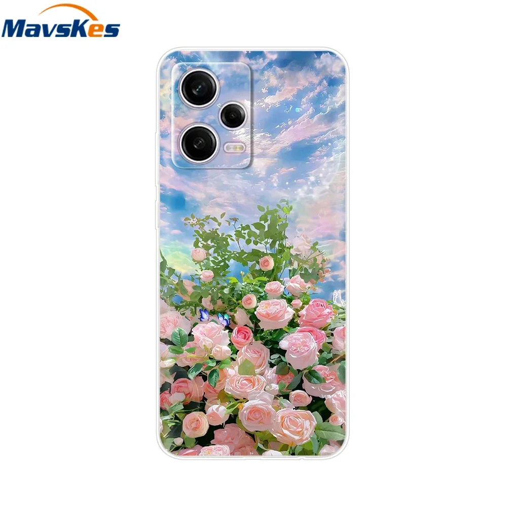 For Redmi Note 12 Pro Case Note12 Pro Cover Printed Silicone Phone Cover for Coque Xiaomi Redmi Note 12 Pro 5G Phone Case Funda view 2