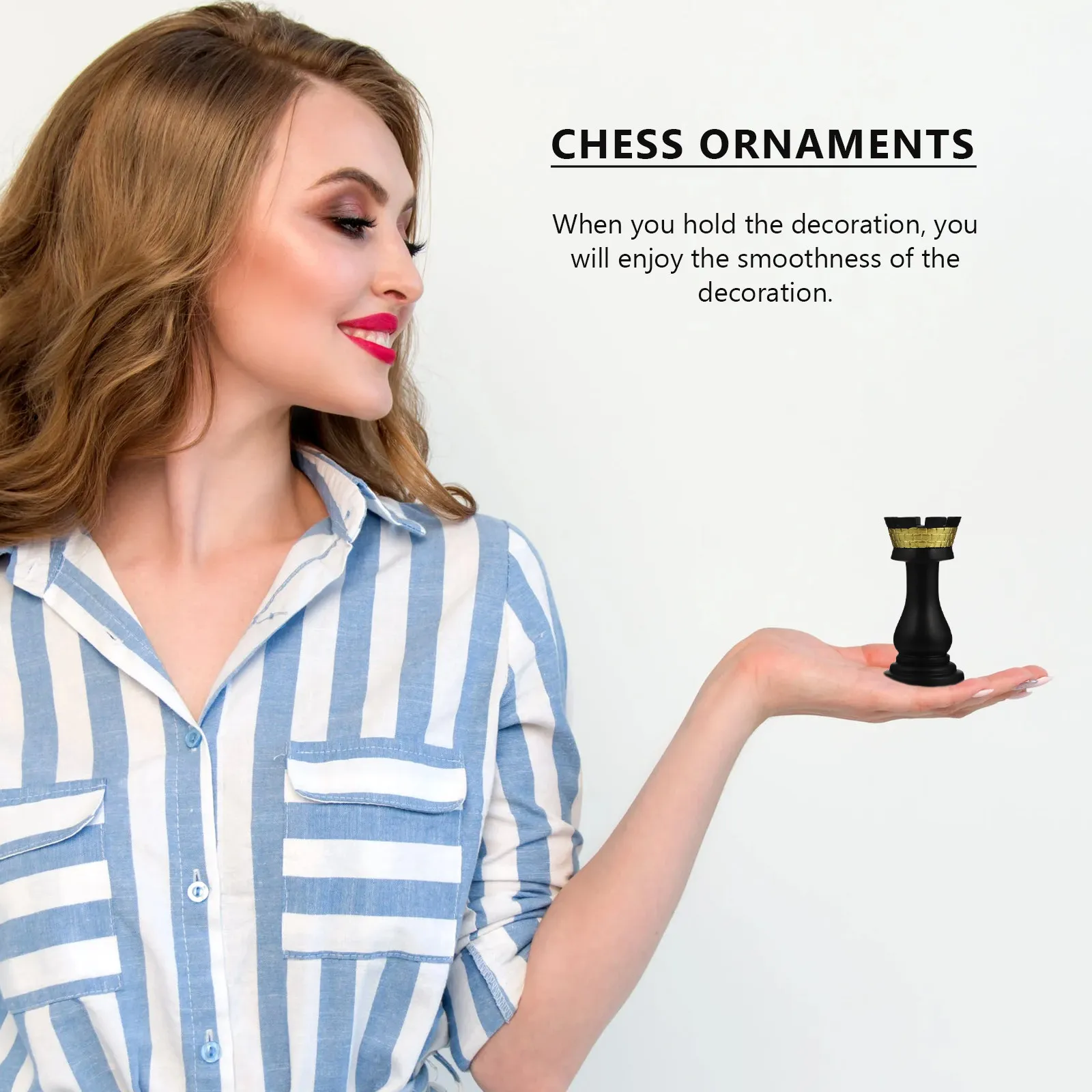 1Pcs Premium Resin Chess Adornment Unique Artistic Atmosphere Tabletop Ornament Resin Craft Bookshelf Statue Wine Cabinet Decor