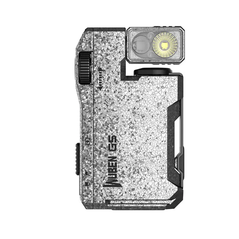 WUBEN G5 EDC-Taschenlampe, 400 Lumen, tragbare Taschen-Mini-Licht-wasserdichte Taschenlampe 180 ° Rotierender Kopf mit Magnetschwanz für den Außenbereich