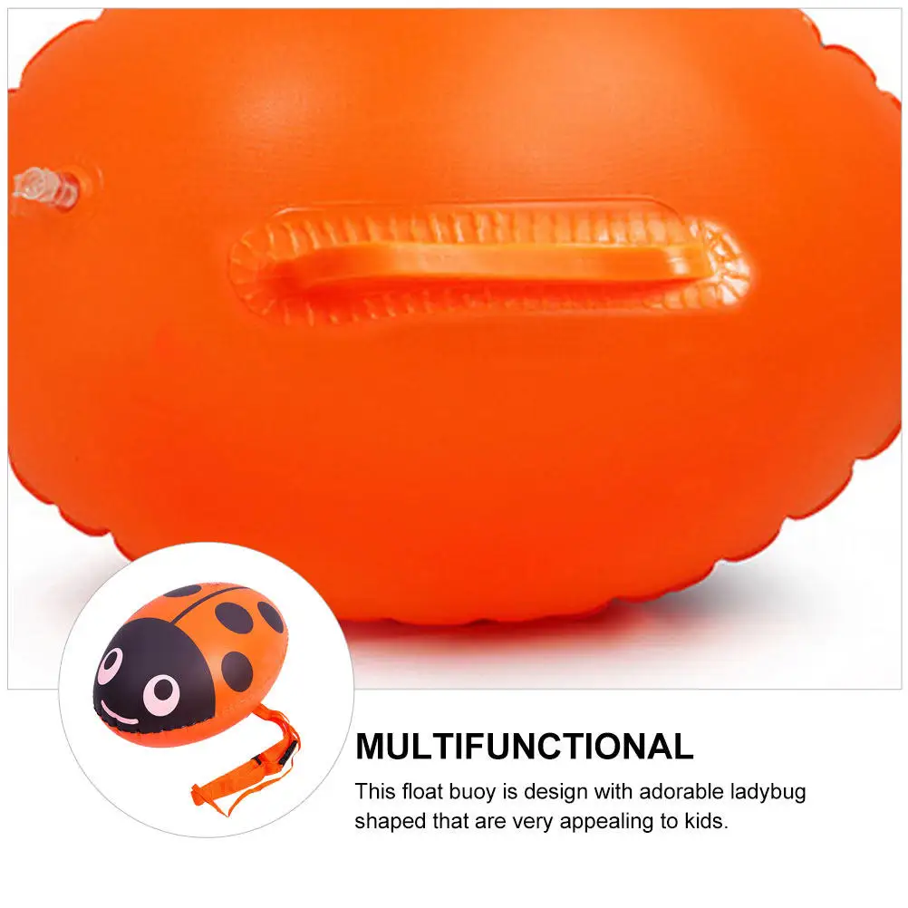 

Надувной буй-поплавок Ladybug с регулируемым съемным поясным ремнем, безопасный плавательный мешок для бассейна, плавания, снорклинга